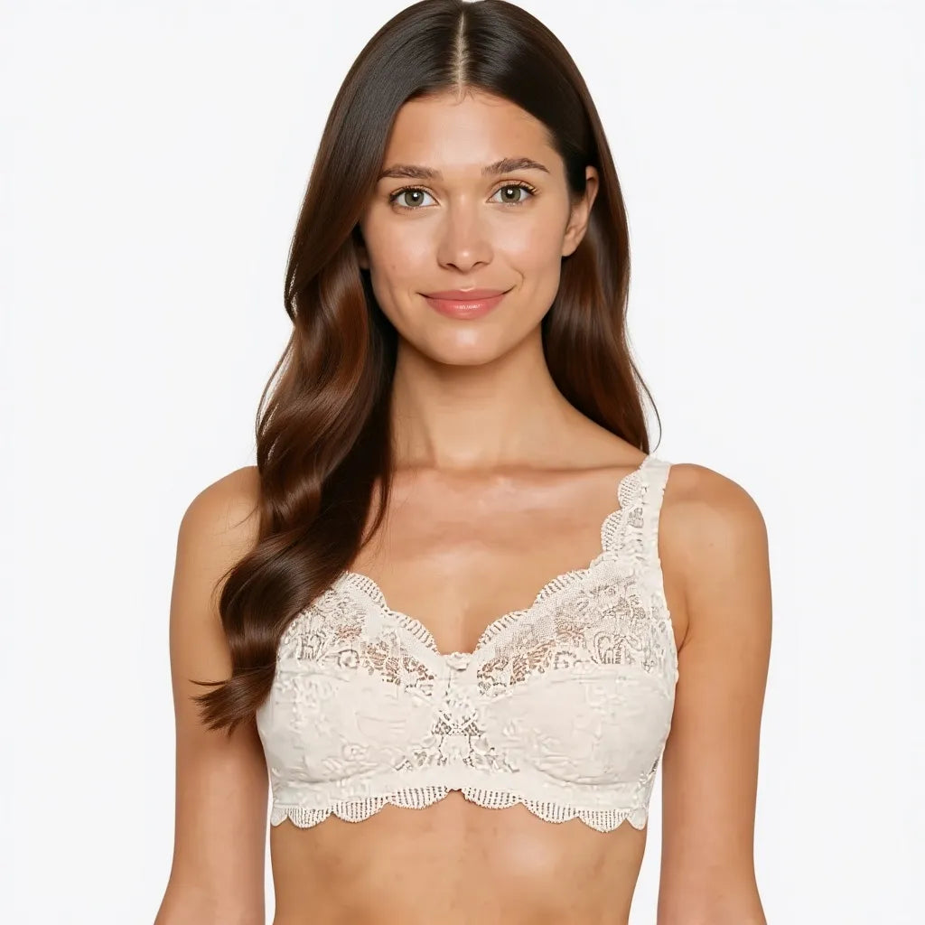 Modelo con sujetador susa latina blanco