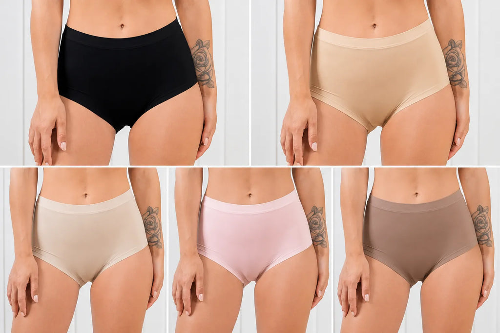 colores de los 5 modelos de bragas
