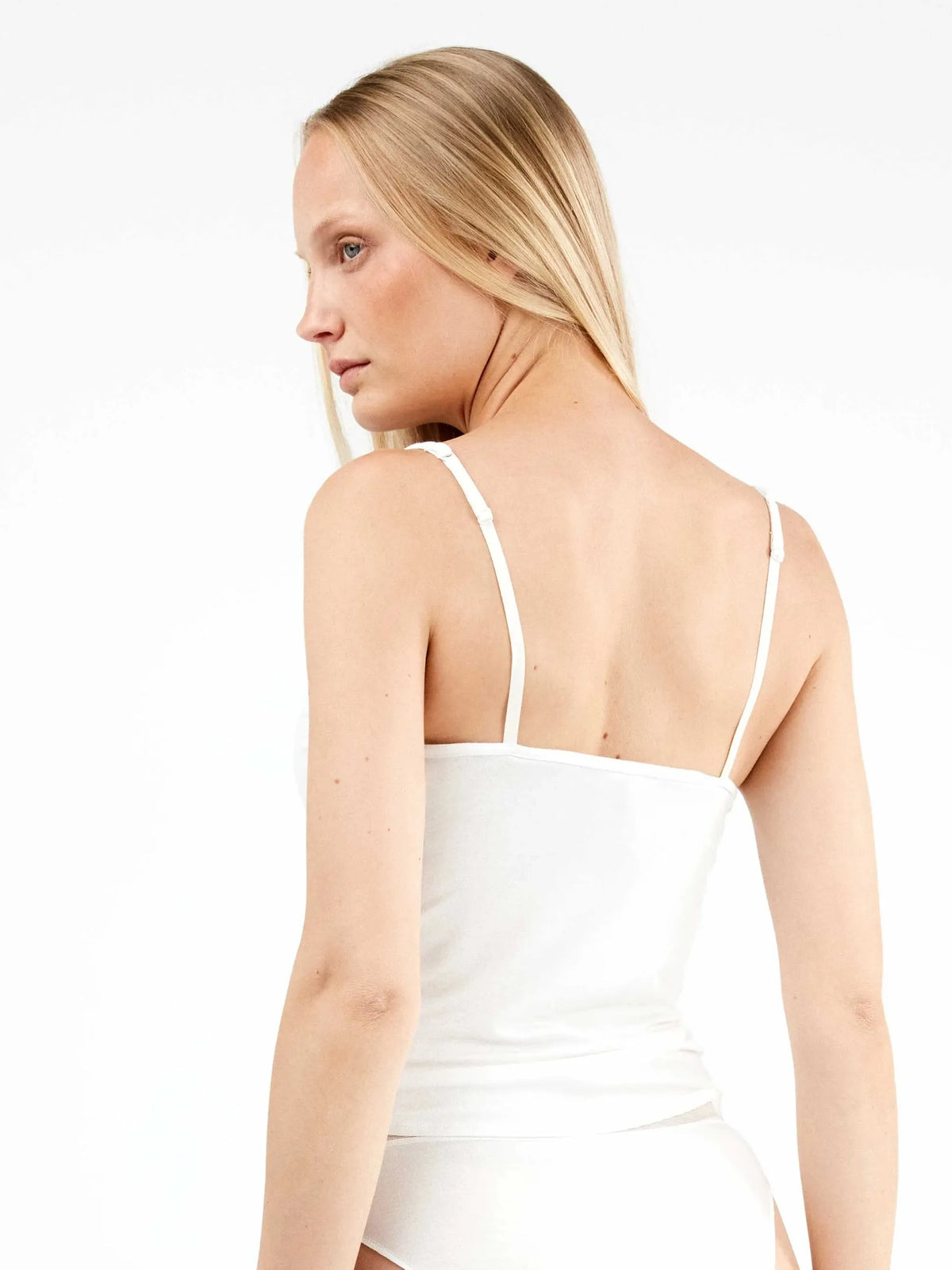 Camiseta interior Gisela 1/0121 blanco · espalda, fotografía oficial