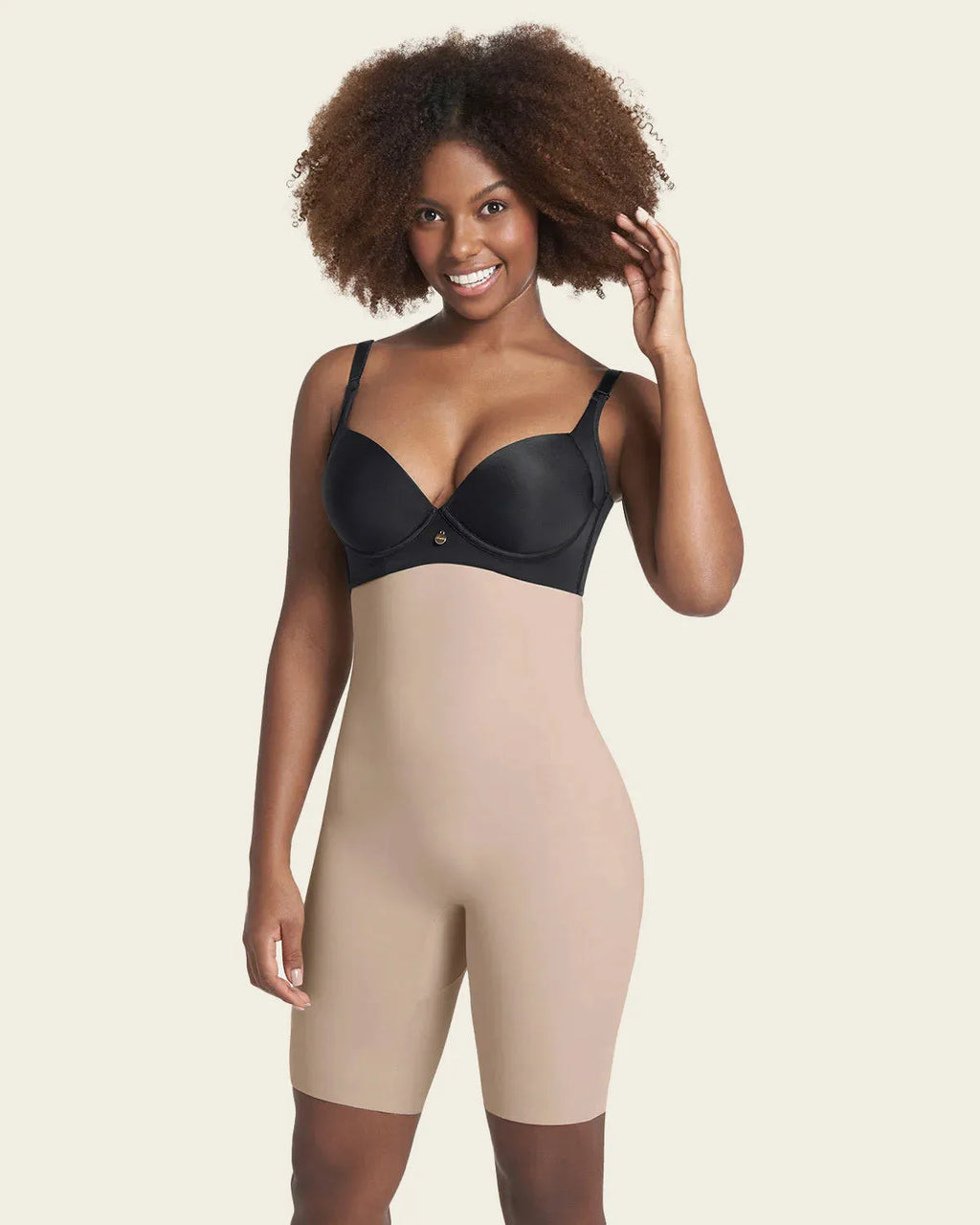 Short faja Leonisa 012987 beige, vista frontal