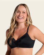 Sujetador Leonisa Magical Bra 091058 black front en modelo